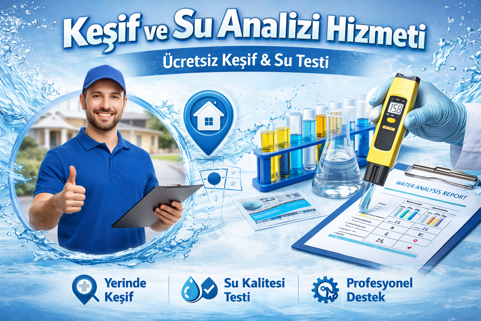 Keşif ve Su Analizi Hizmeti